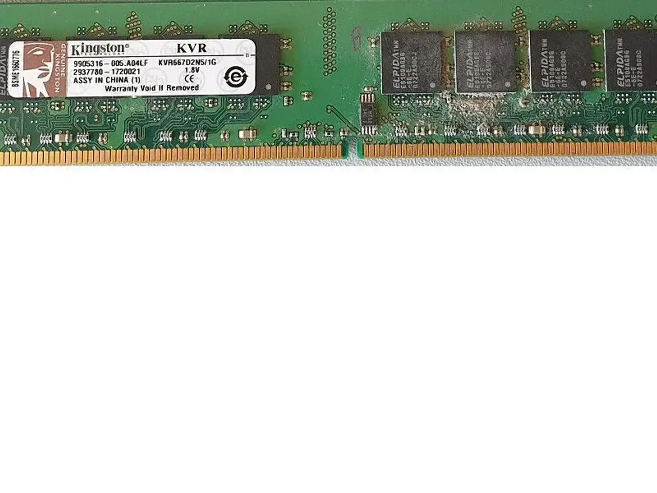 Billede 1 - Kingston KVR667D2N5/1G