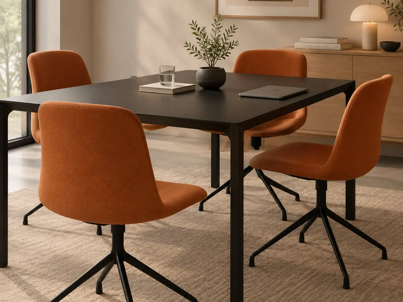 Billede 2 - HAY AAC11 Stol – Orange/Sort Stel