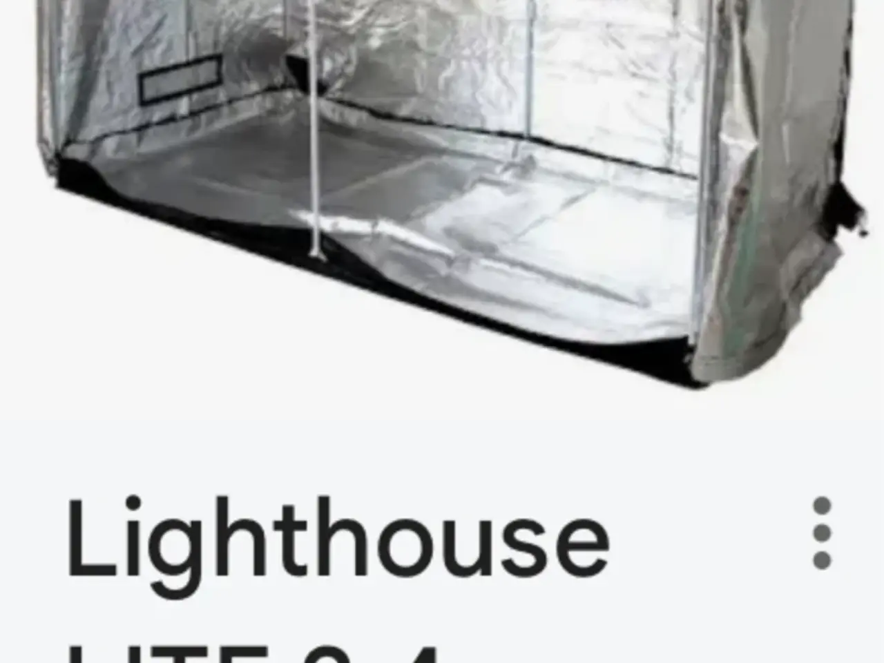 Billede 1 - Stort Gro Telt Light House med alt udstyr