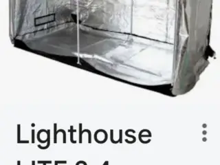 Stort Gro Telt Light House med alt udstyr