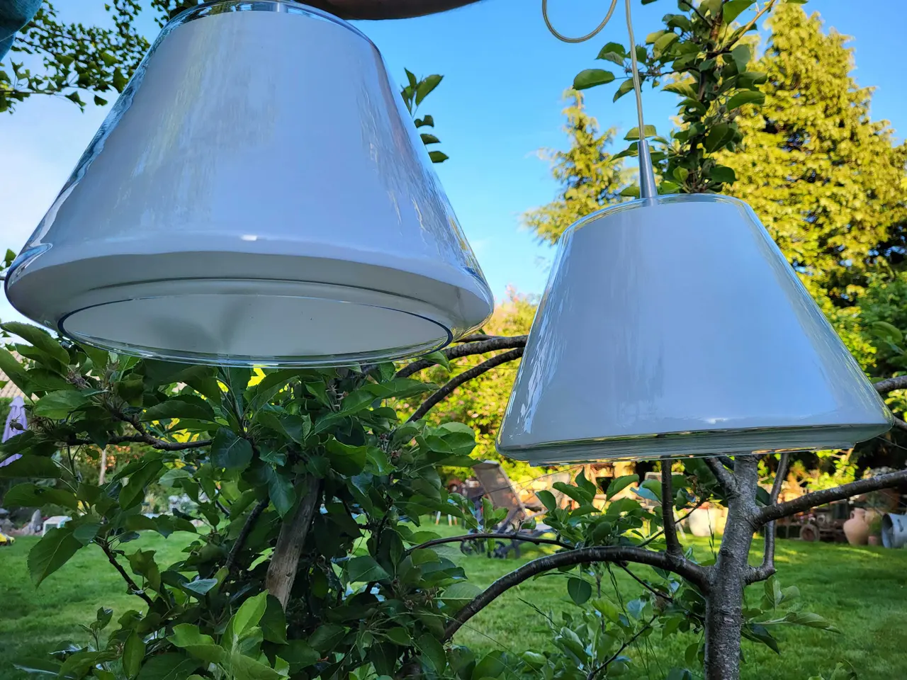 Billede 2 - 2 store Undercover Le Klint pendler i glas