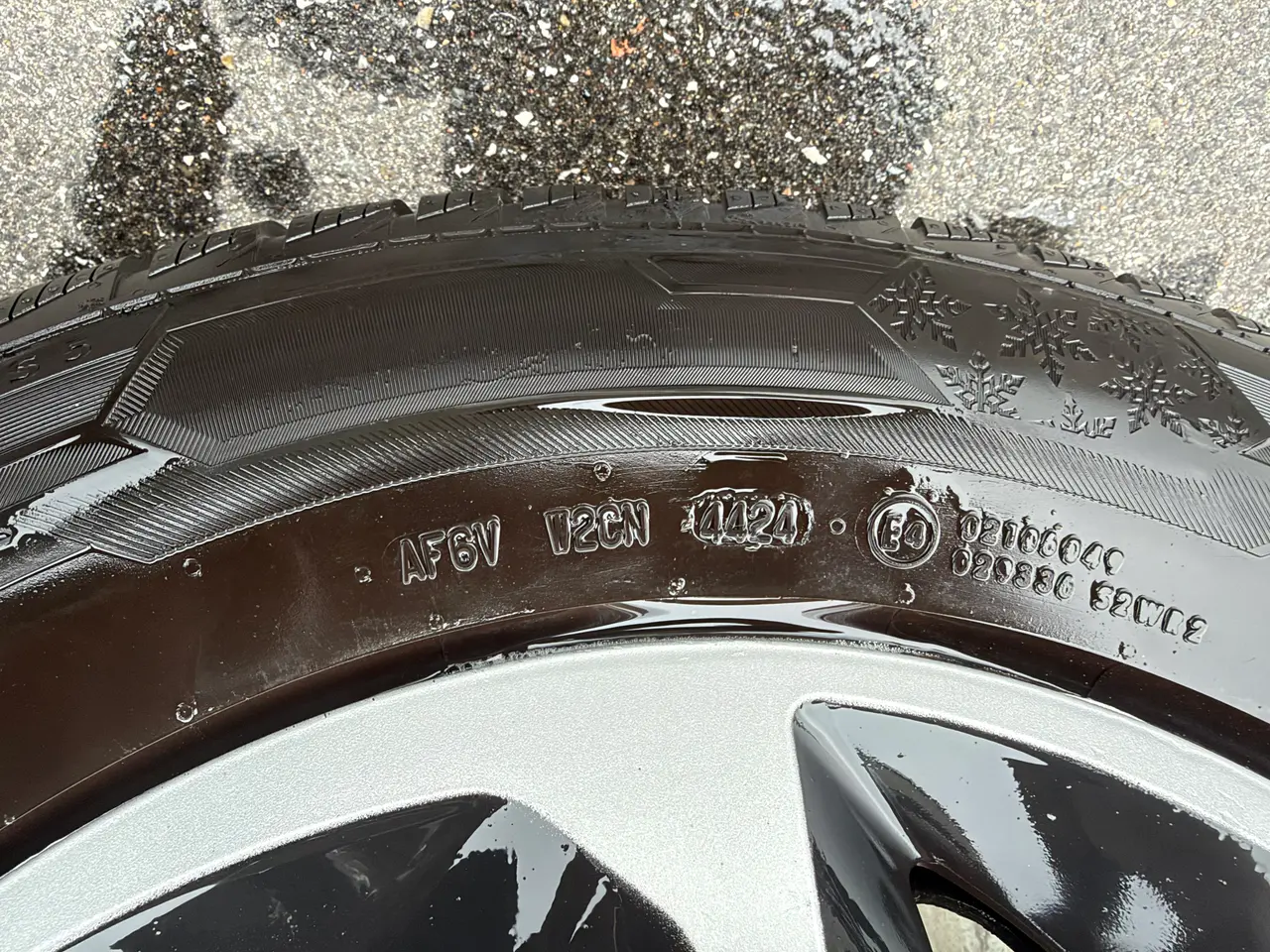 Billede 7 - 16” Originale Ford stålfælge med ny vinterdæk