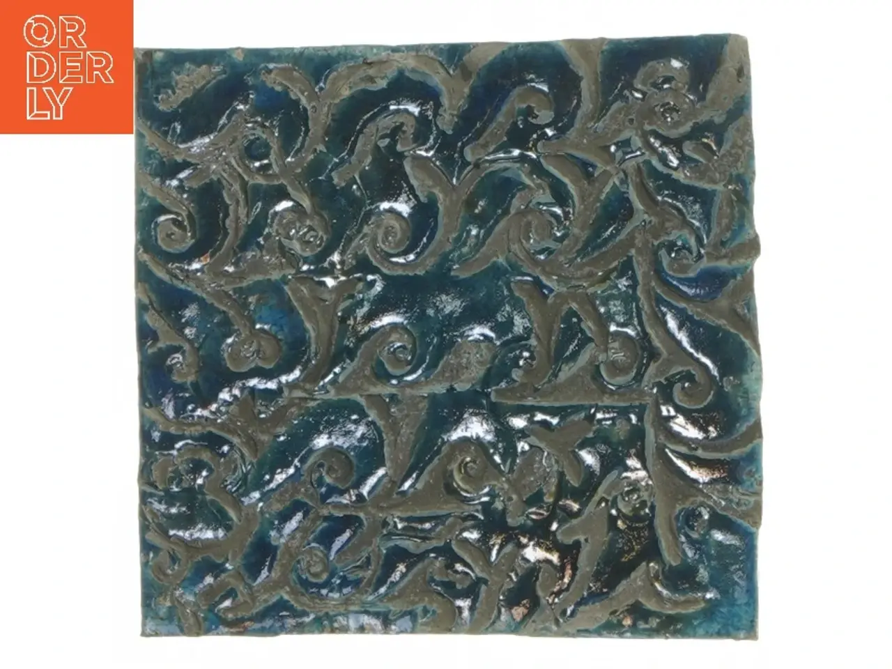 Billede 1 - Dekorativ keramisk flise (str. 12,5x12 cm)
