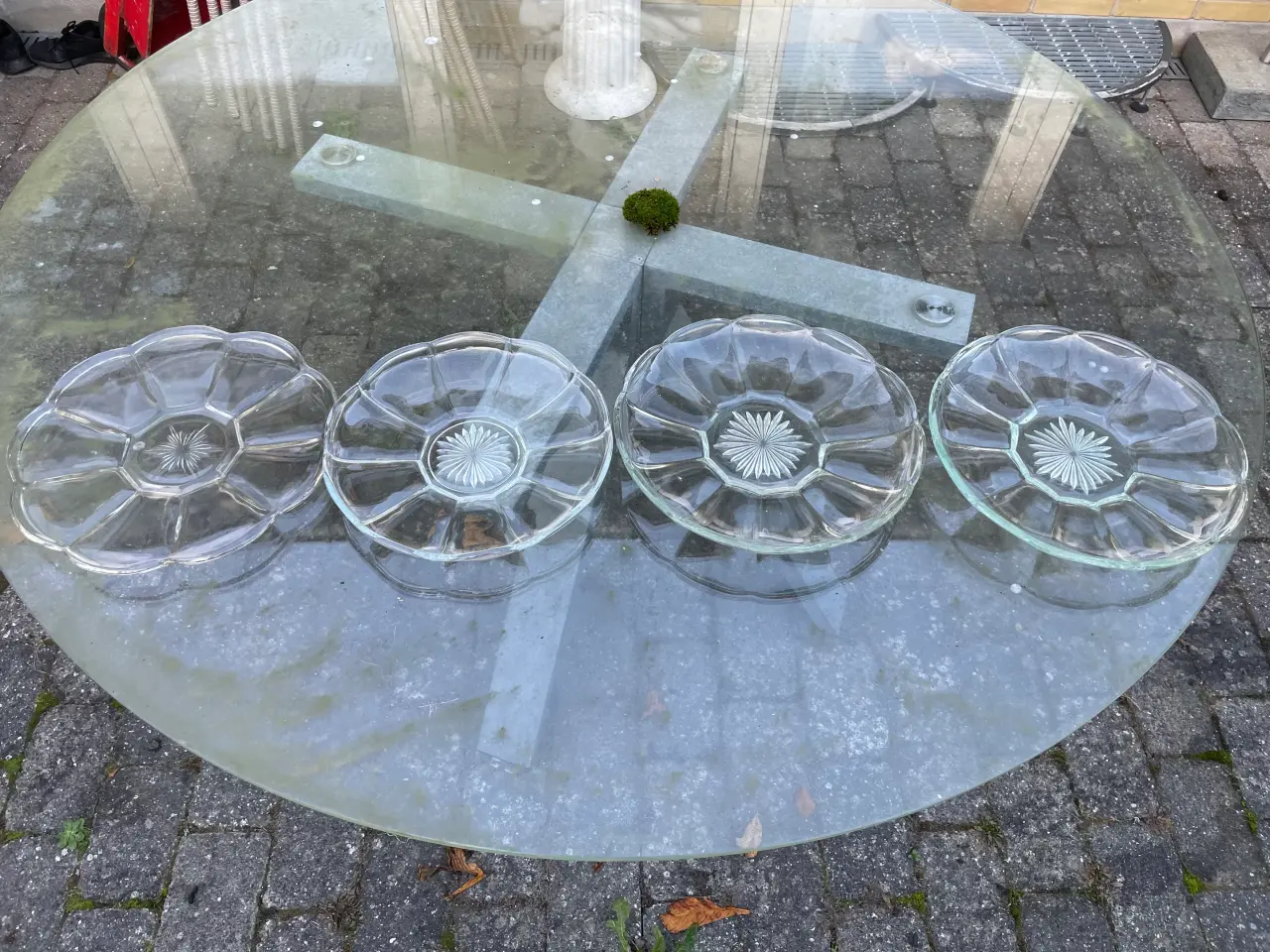 Billede 6 - Gamle glasskåle, asietter, glaskander glas skåle