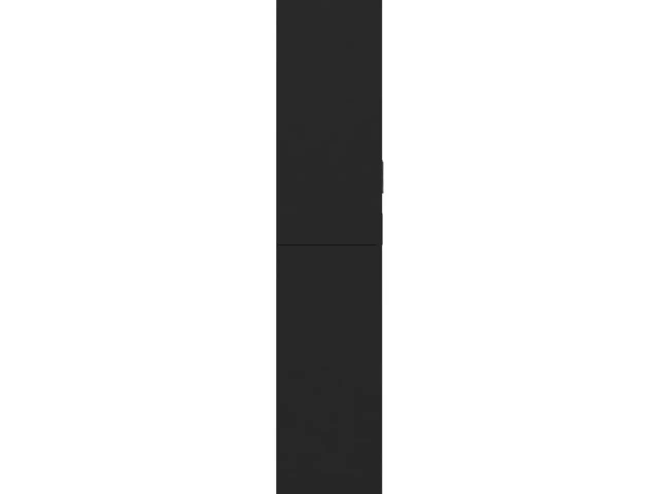 Billede 7 - Vitrineskab 82,5x30,5x185 cm konstrueret træ sort