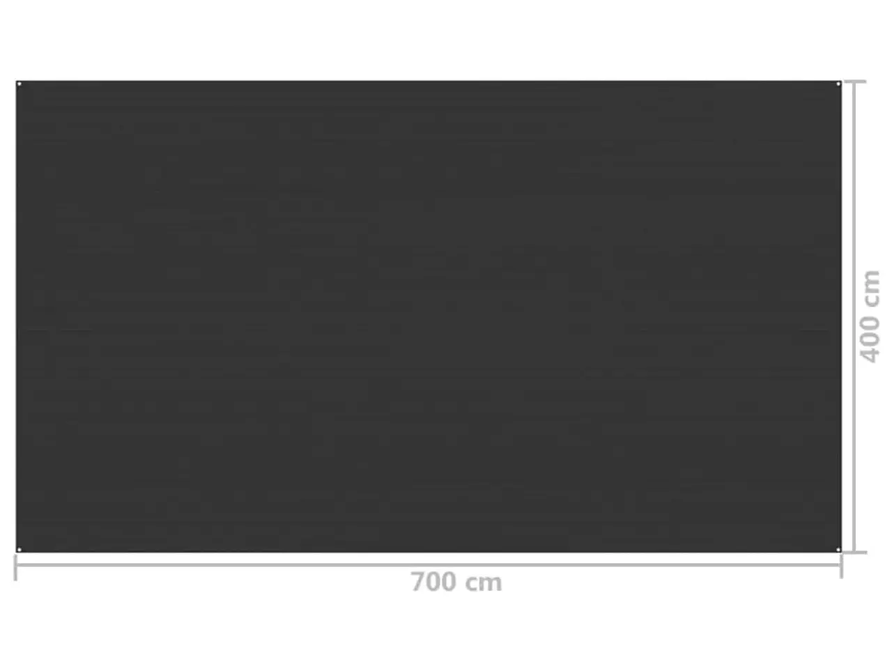 Billede 4 - Telttæppe 400 × 700 cm - antracitgrå HDPE