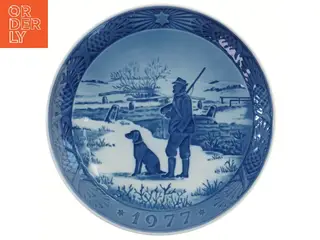 Royal Copenhagen juleplatte 1977 Immervad Bro Ø18,5 cm fra Royal Copenhagen (str. Ø 18,5 cm)