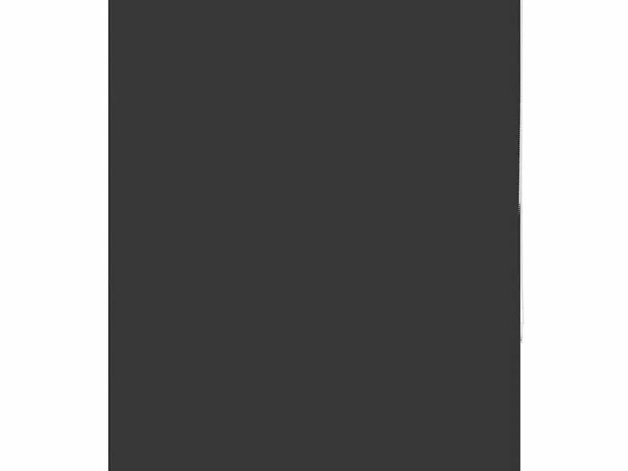 Billede 2 - Mørklægningsrullegardin 115×150 cm - stofbredde 110,7 cm, sort polyester
