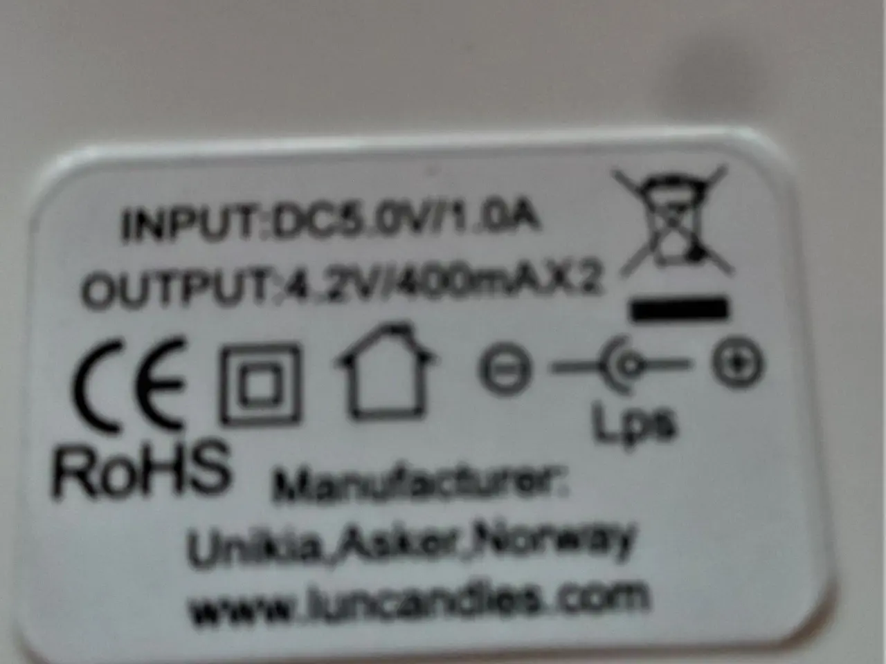 Billede 4 - Lader til LED lys med genopladeligt batteri