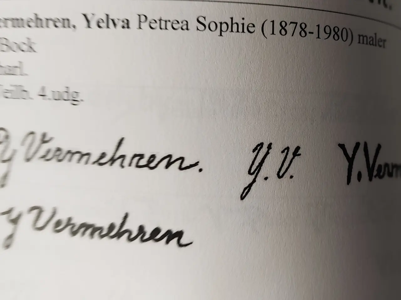 Billede 3 - YELVA VERMEHREN - ( 1878 - 1980 ) - oliemaleri