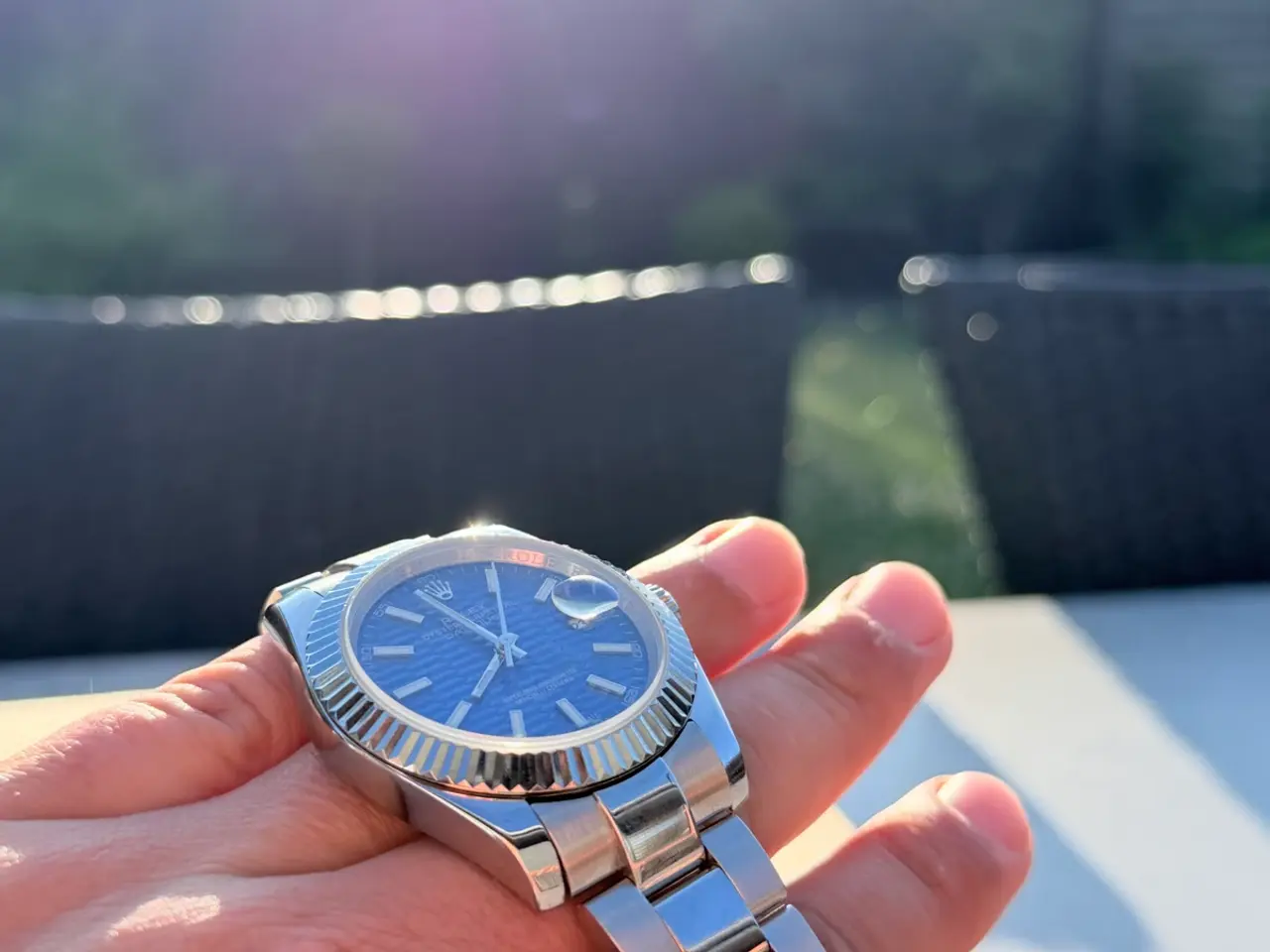 Billede 2 - Datejust Rolex blå