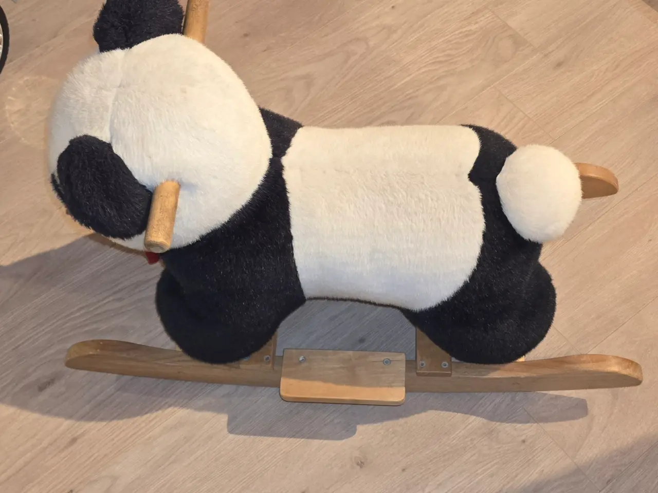 Billede 6 - Fin plys"gynge"hest og panda gyngehest