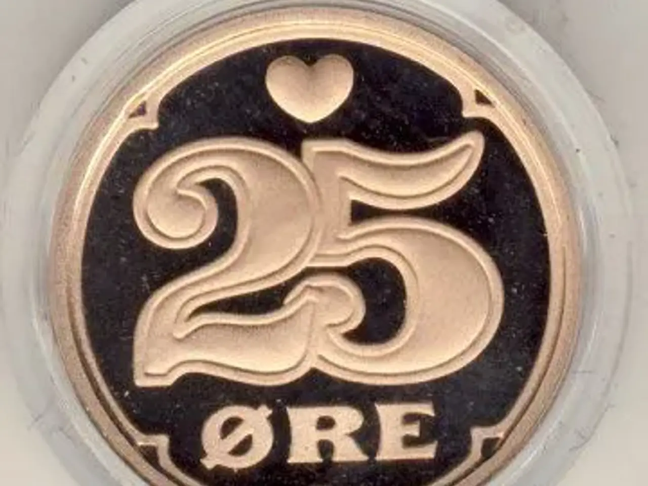Billede 1 - 25 øre proof 2008