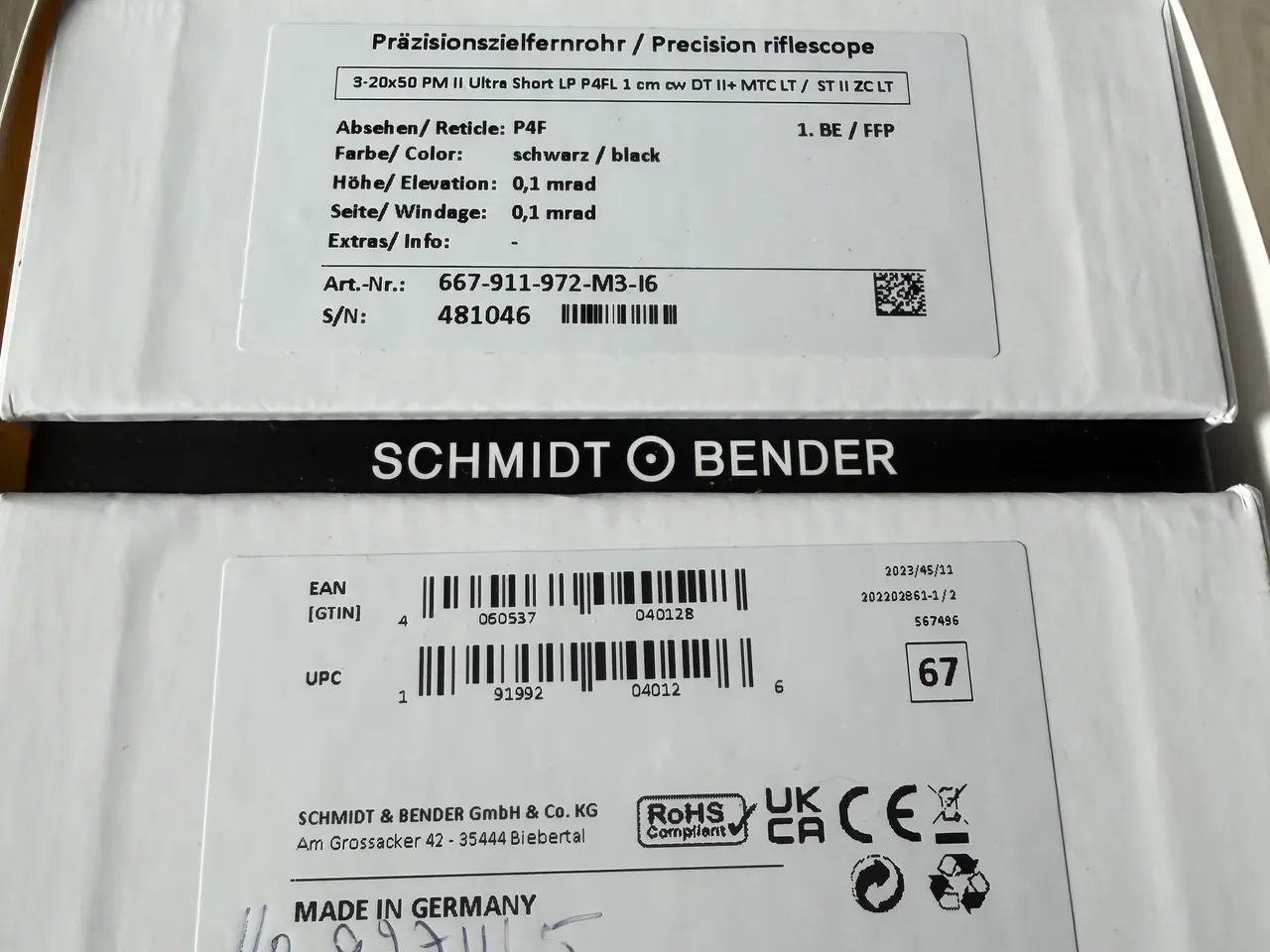 Billede 3 - Schmidt & Bender Ultra Short 3-20x50