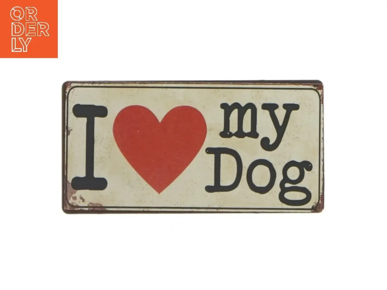 Billede 1 - Magnet med kærlighed til hunde motiv fra Lafinesse (str. 10x5 cm)