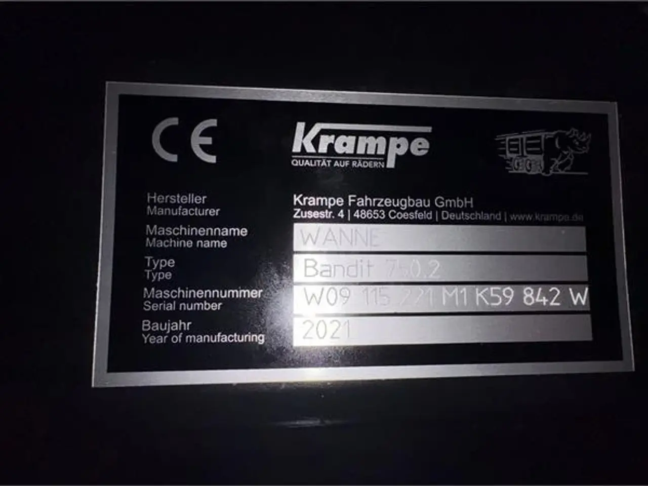 Billede 16 - Krampe BANDIT 750.2 Båndvogn med LS
