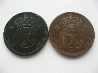 Flotte/Pæne bronze 5 ører 1916 & 1920 bedre årstal
