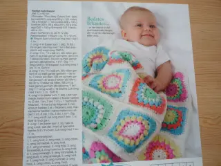Hæklet babytæppe