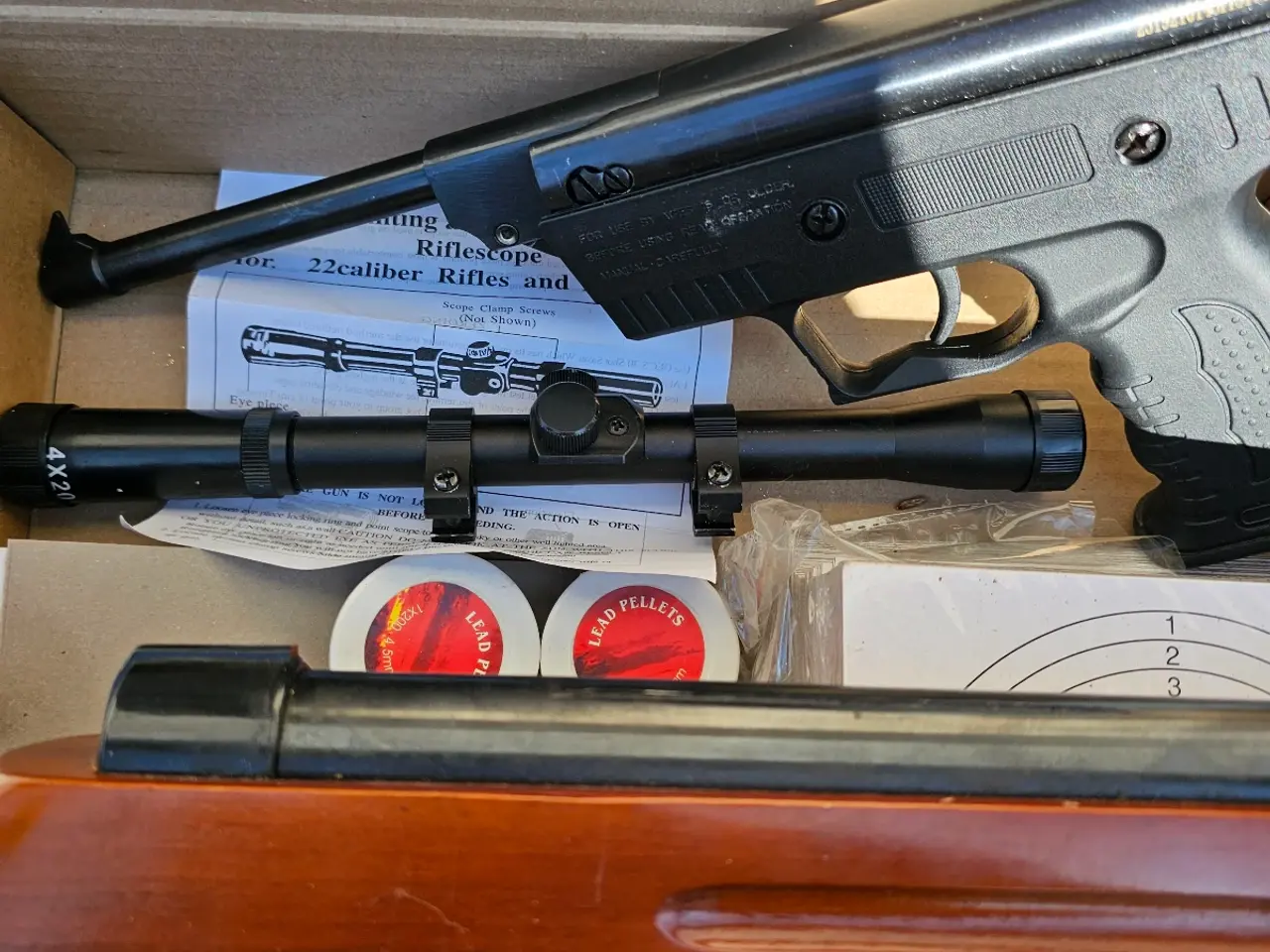 Billede 3 - Luftpistol og luftgevær med kikkertsigte 