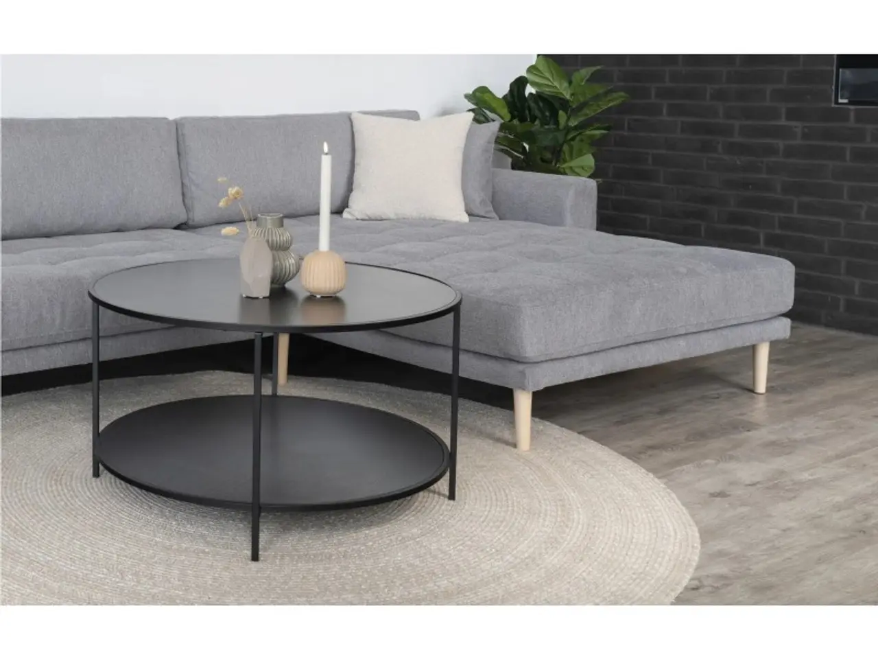 Billede 3 - Lido - Højrevendt Chaiselongsofa - Lysegrå stof