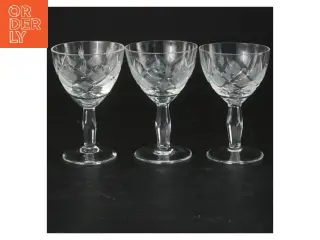 Krystalglas 3 stykker 8 cm (str. 3 styk, 8 cm)fra Wien antik
