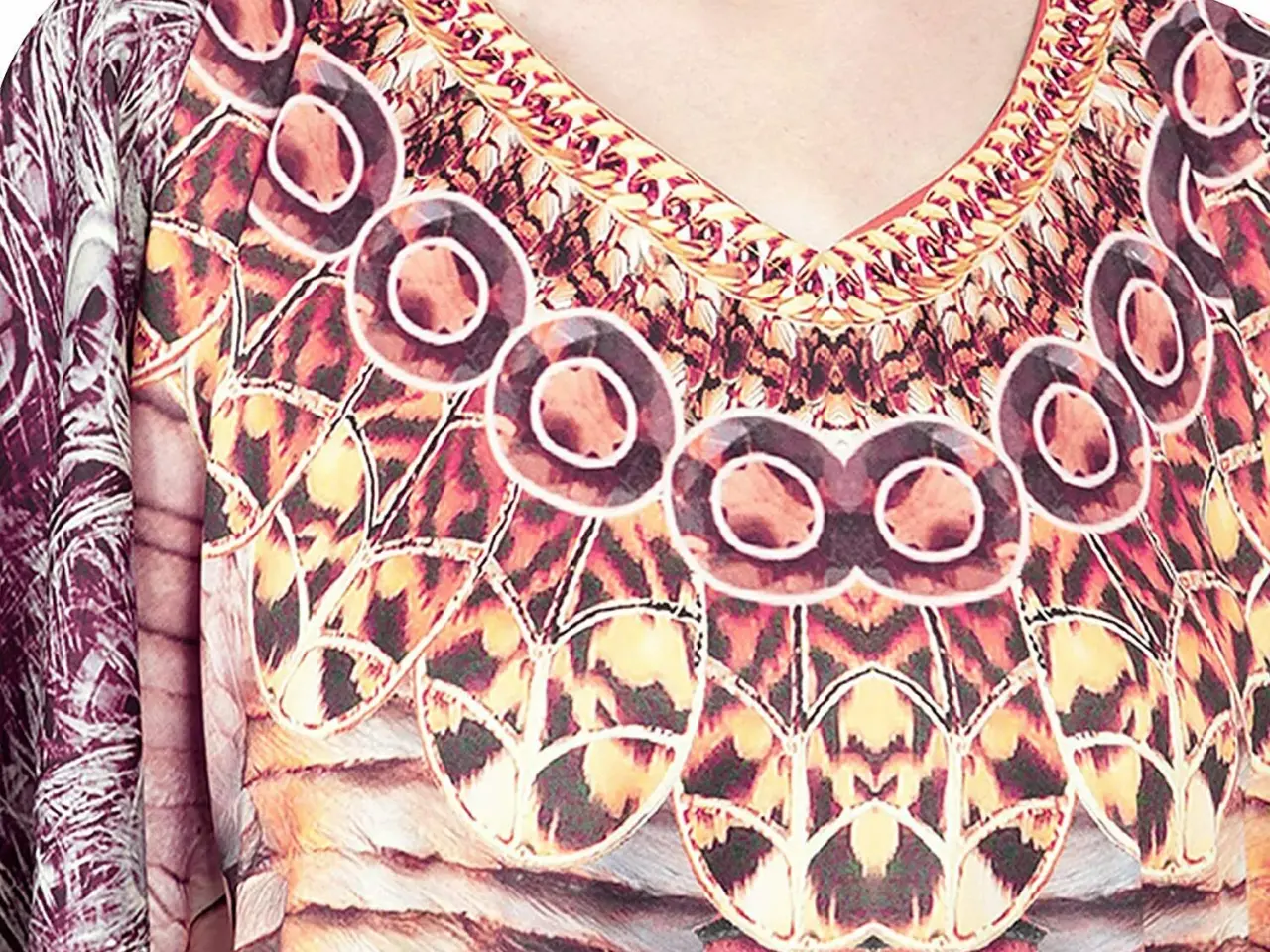 Billede 3 - Maxi Boho style-Flot Print kjole ( One size )