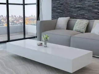 Sofabord hvid højglans