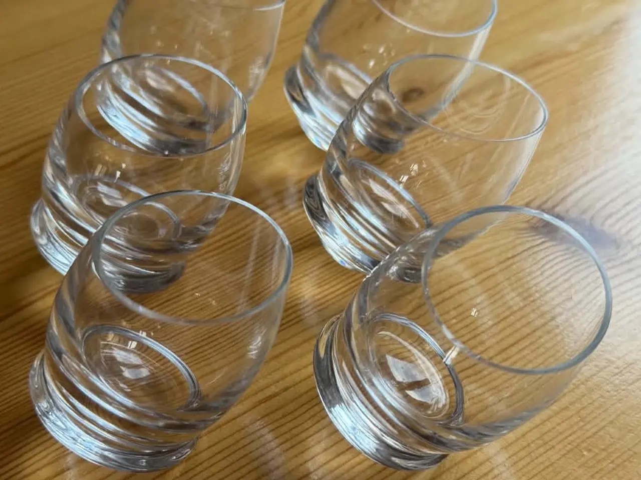 Billede 3 - 6 stk. Krosno Roly-Poly "vippe" snapse-/shotglas
