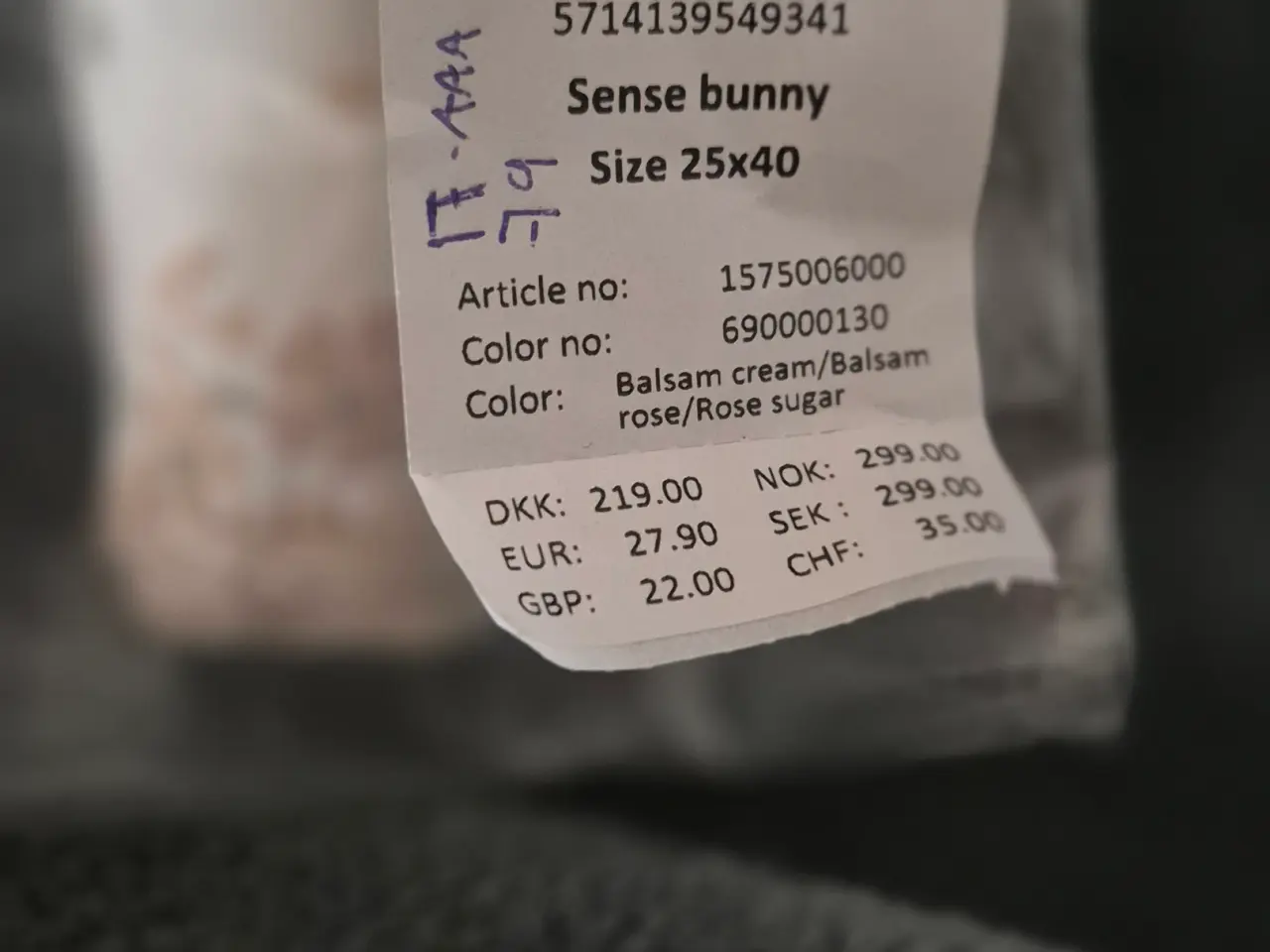 Billede 3 - Sense Bunny bamse
