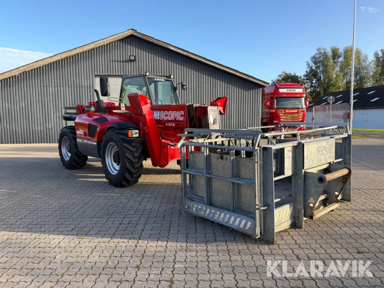 Billede 7 - Teleskoplæsser Manitou MT1440 med kurv og Pallegafler