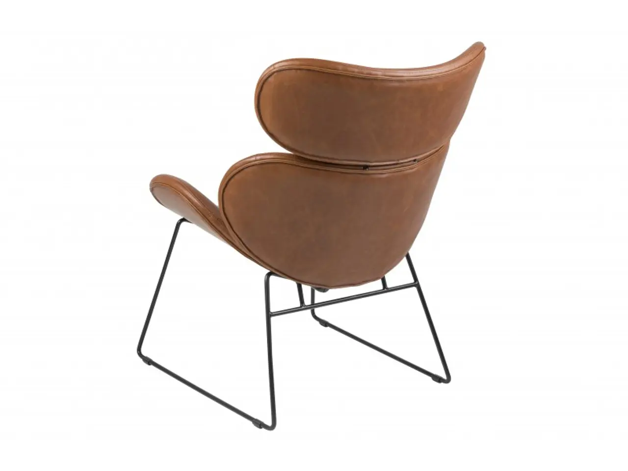 Billede 2 - Cazar Lænestol vintage Cognac med sort stel