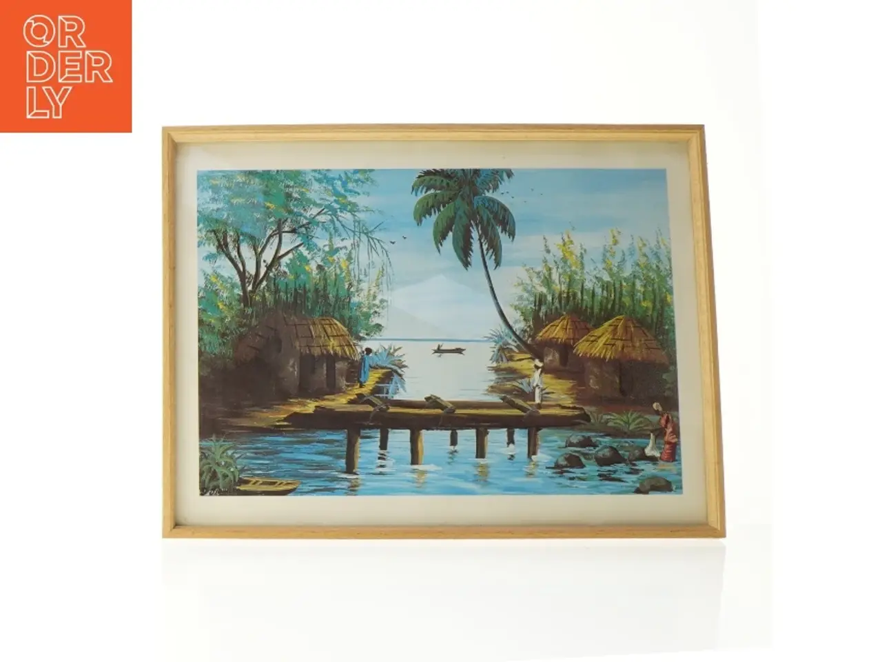 Billede 1 - Malet landskab (str. 43 x 33 cm)
