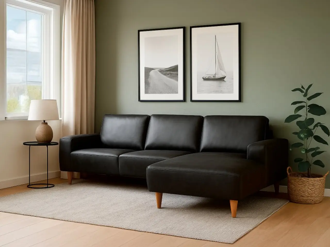 Billede 3 - Hjort Knudsen Almind læder chaiselongsofa højrevendt