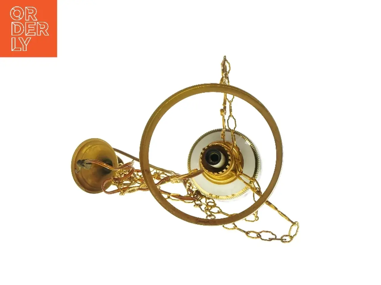 Billede 4 - Gammeldags pendler lampe (str. HØ: 28x22 cm)
