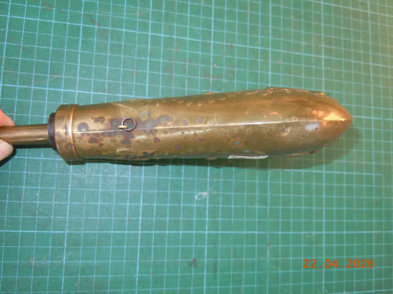 Billede 4 - Batty peace messingkrudtflaske mod. 1846