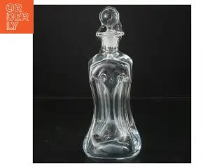 Glasflaske med prop (str. 24 cm)fra holmegaard