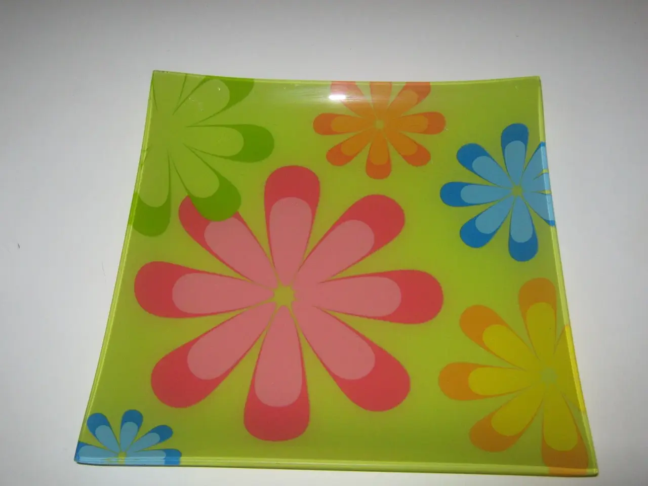 Billede 1 - Fad i retro stil med blomster