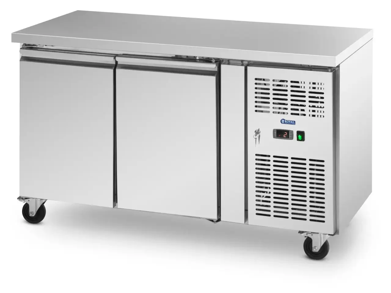 Billede 1 - Kølebord med hjul – 260 l – 2 køleskabe