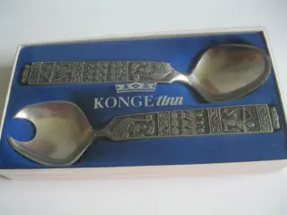 Norsk Kongetinn ta`tøj 22 cm.