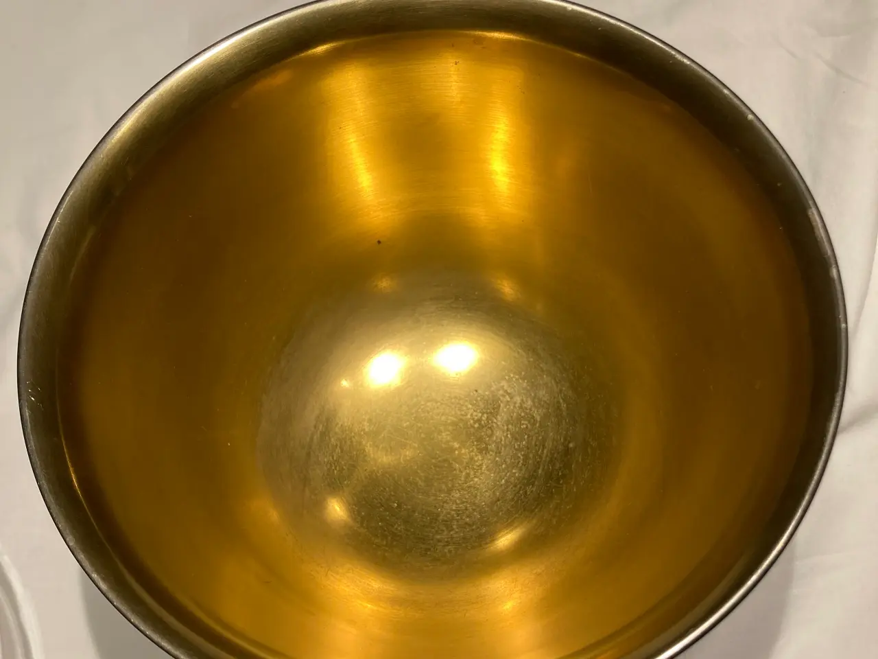 Billede 8 - Antik metalopsats med glasindsats