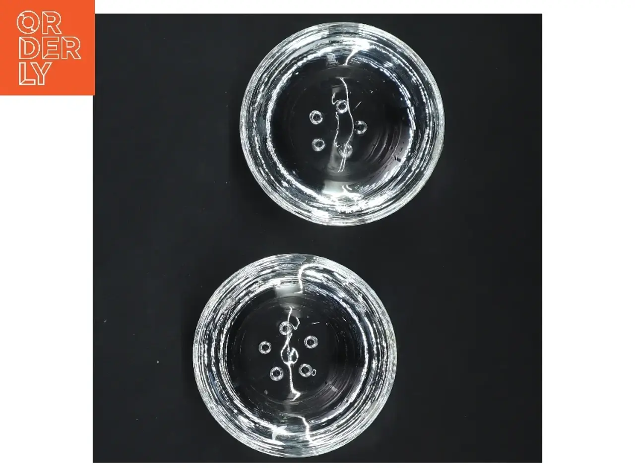 Billede 2 - Glas fyrfadslys holdere (str. 9x4 cm)