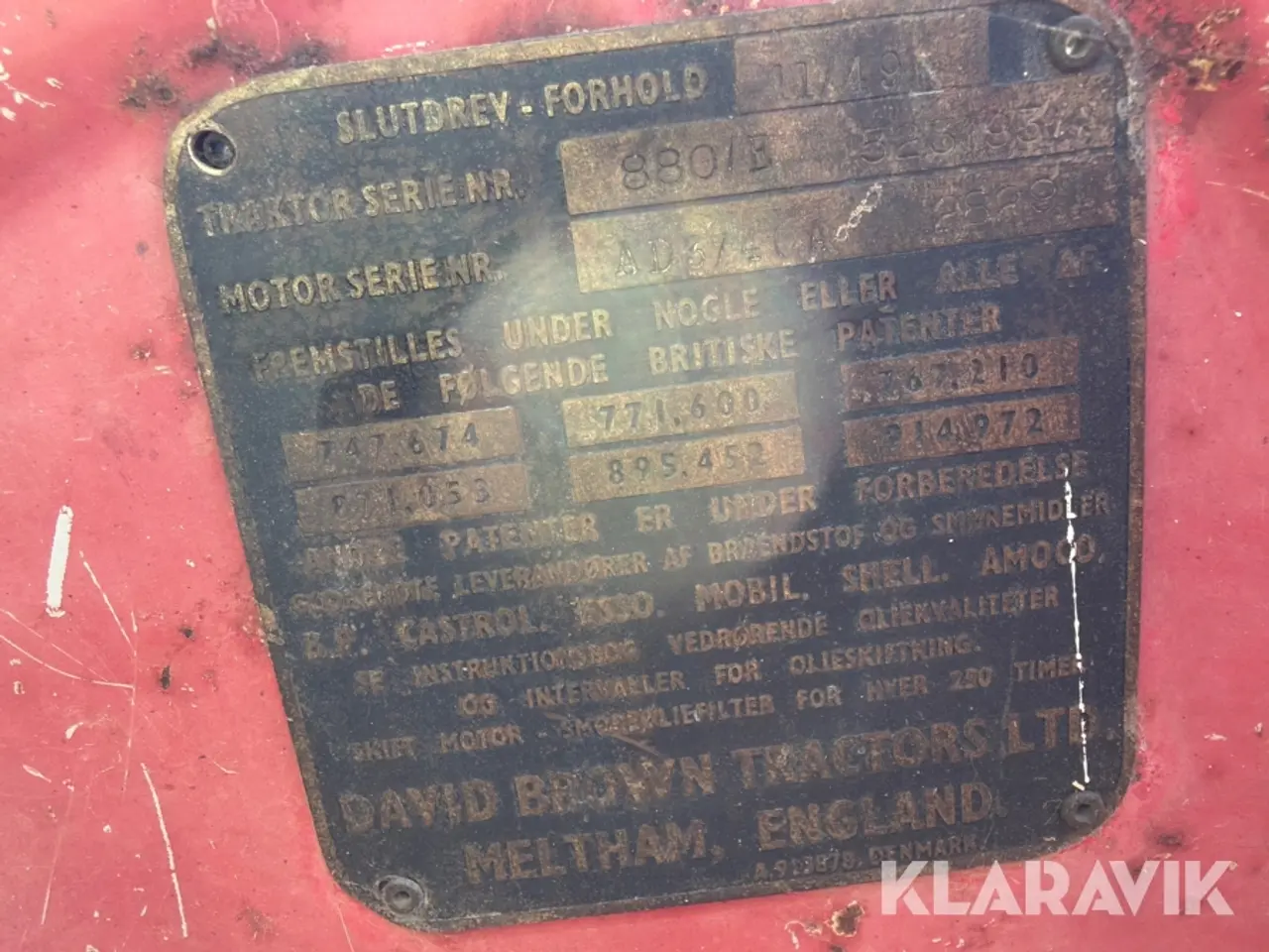 Billede 12 - Veterantraktor David Brown Implematic 880E