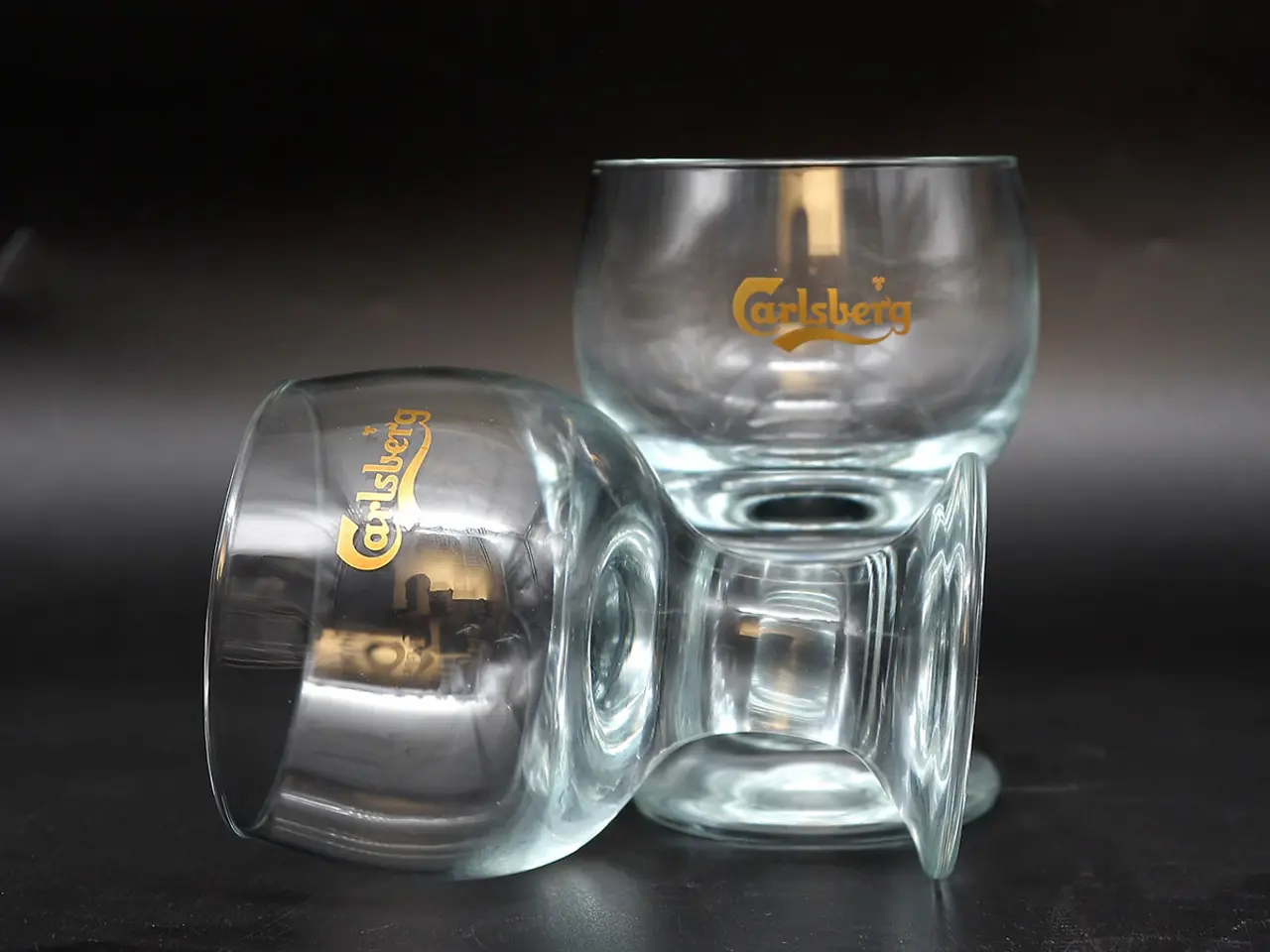 Billede 5 - 2 Holmegaard Danske Kroglas med Carlsberg-logo
