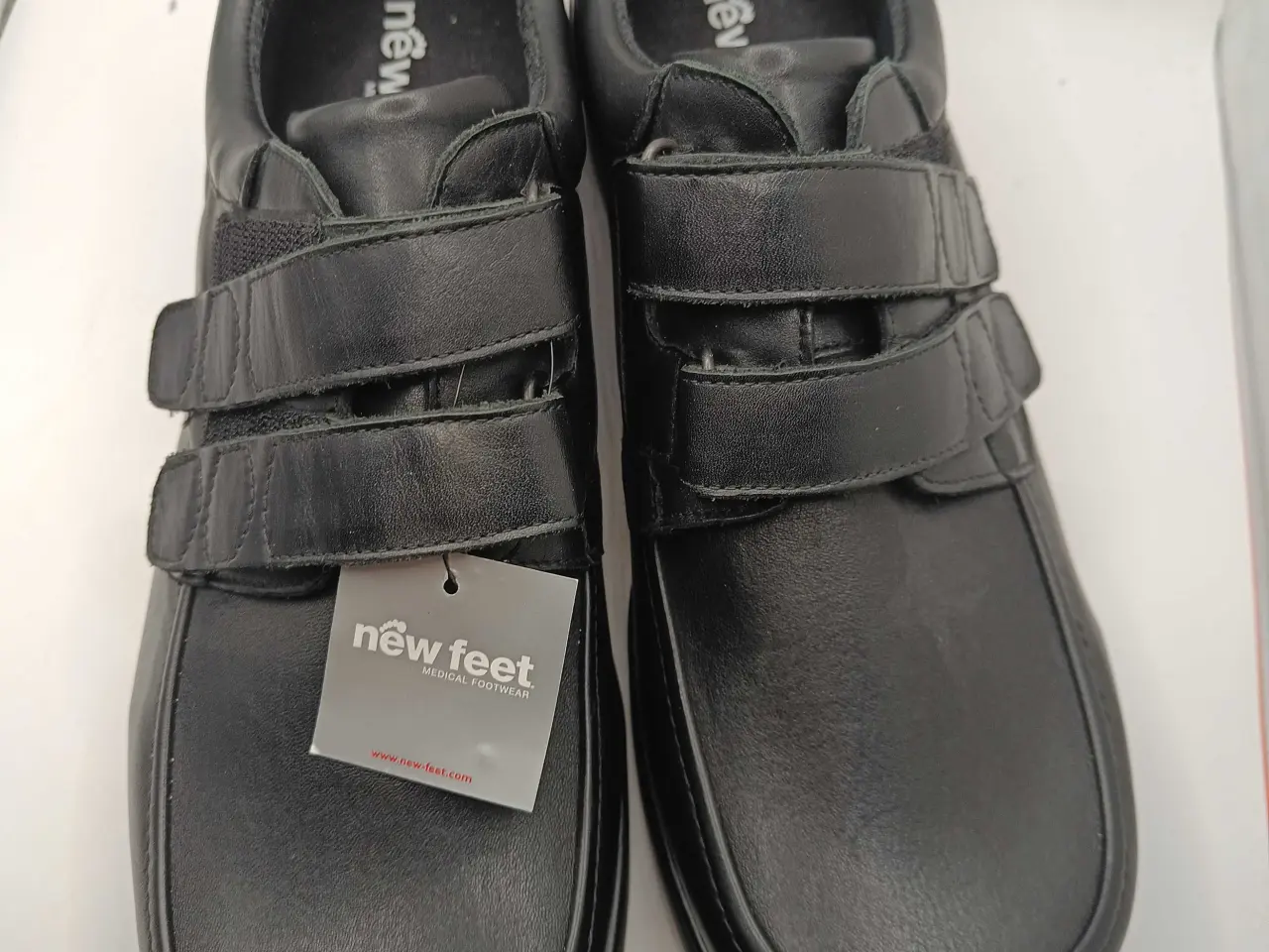 Billede 9 - New Feet sort læder sko 48str