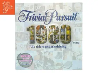 Trivia Pursuit 1980'erne brætspil fra Hasbro (str. 27 x 27 cm)