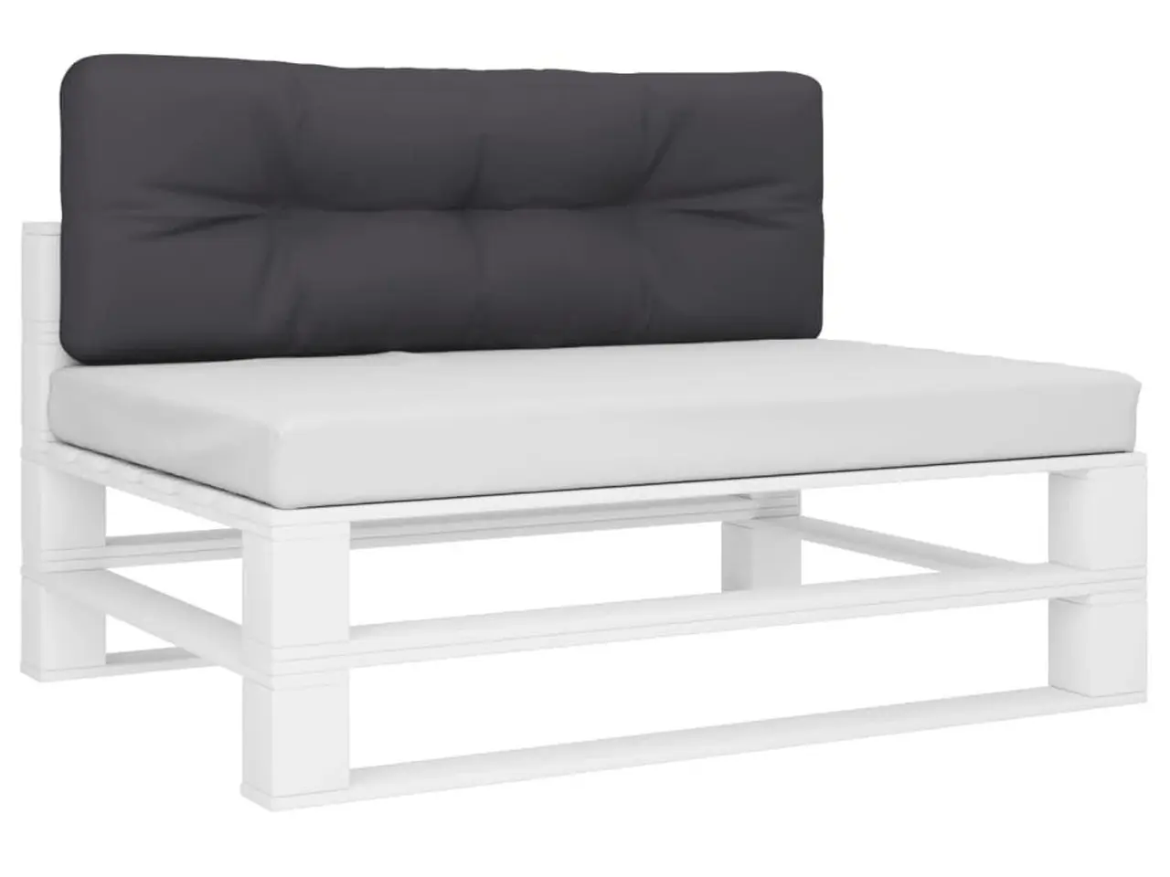 Billede 3 - Pallehynde 120x40x12 cm stof antracitgrå