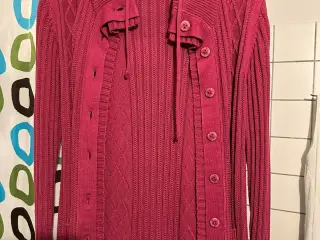 pink strik bluse str XL