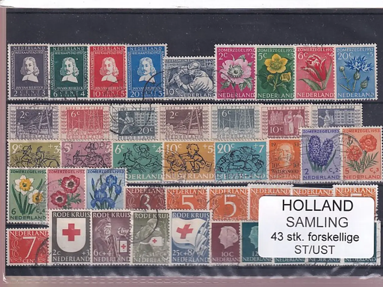 Billede 1 - Holland Samling - 43 Stk. Stemplet/Ustemplet