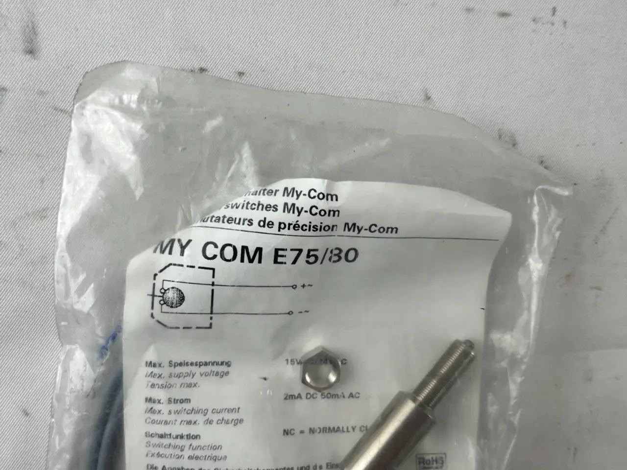 Billede 3 - Baumer MY COM E75/30 Precision endestopkontakt NC