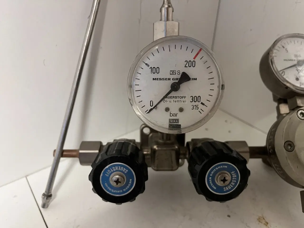 Billede 2 - Messer Griesheim Oxygen Regulator Dual-Stage WIKA